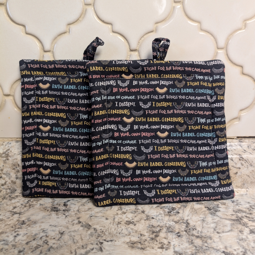 Ruth Bader Ginsburg Pot Holders
